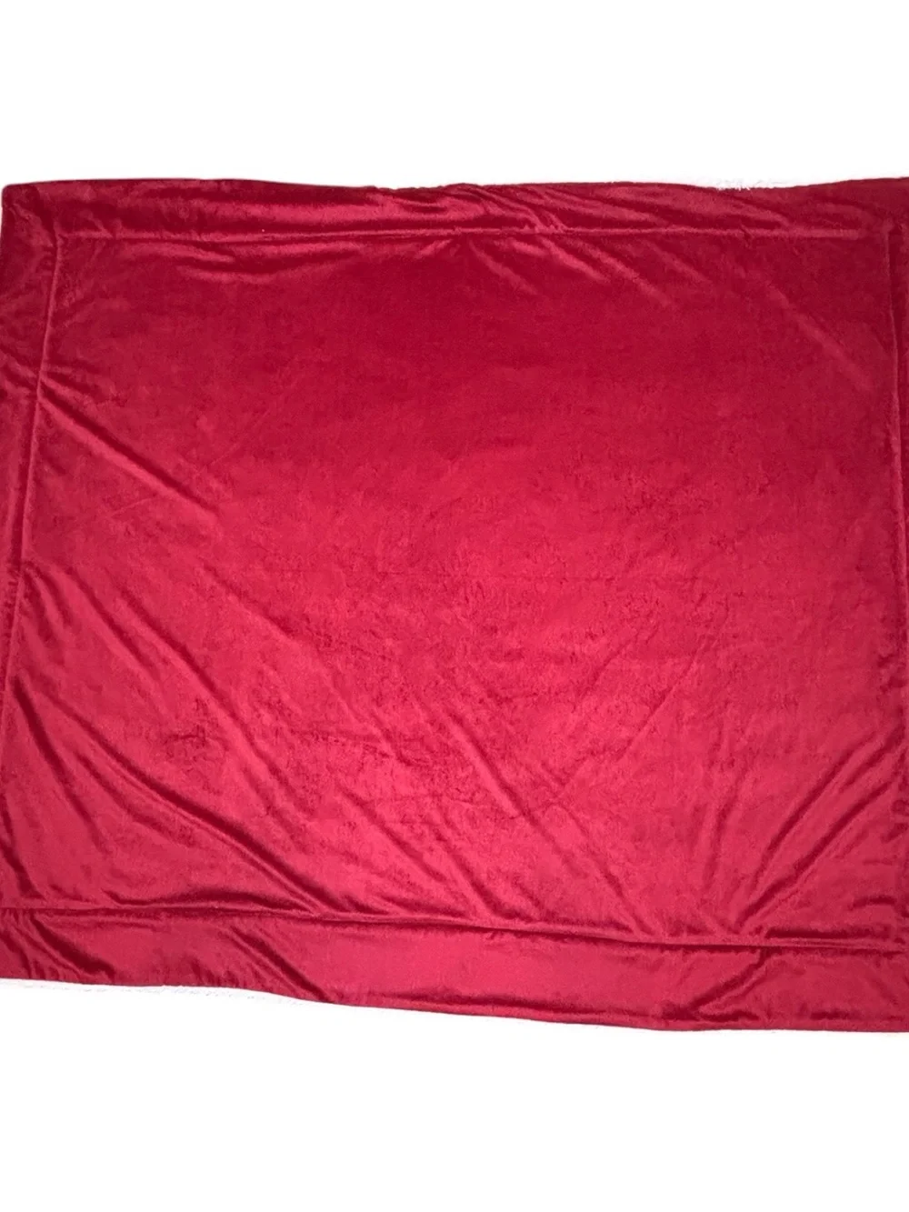 Pier 1 Imports Holiday Style Plush Throw Blanket Red Lt Pink Santa Suit Vibes